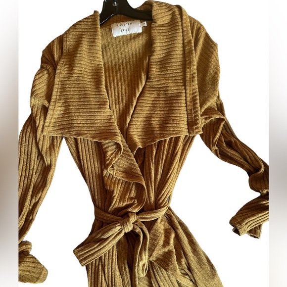 Crescent Drive XL sweater cardigan duster. Stretchy & warm.Two patch pockets.NWT - Picture 3 of 8